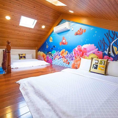 Fish House 宜蘭獨棟別墅 戲水池 生態diy 安農溪自行車 Apartment ตงชาน ภายนอก รูปภาพ