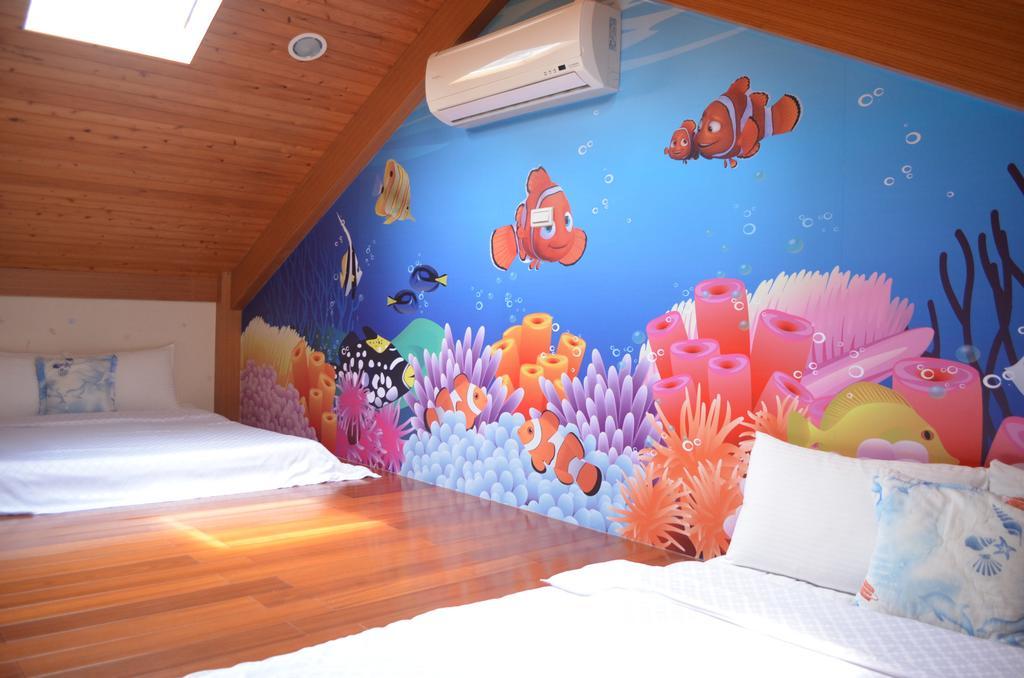 Fish House 宜蘭獨棟別墅 戲水池 生態diy 安農溪自行車 Apartment ตงชาน ภายนอก รูปภาพ